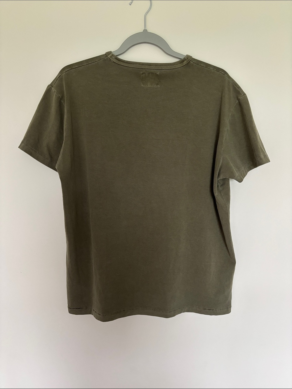Cuts The Box Cut Clothing Olive Green Crewneck Short Sleeve Tee - Picture 4 of 4